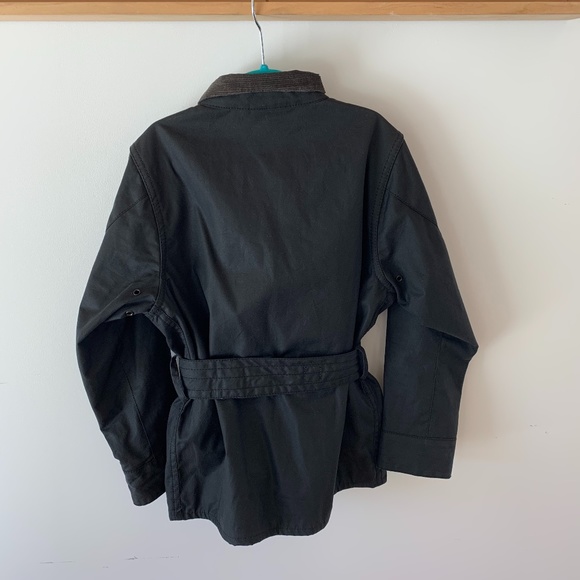 BARBOUR INTL BOYS/GIRLS WAXED JACKET/RAINCOAT